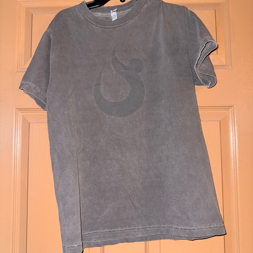 American Apparel 1301 Heavyweight Cotton T-Shirt Small Gray Hotwork Logo